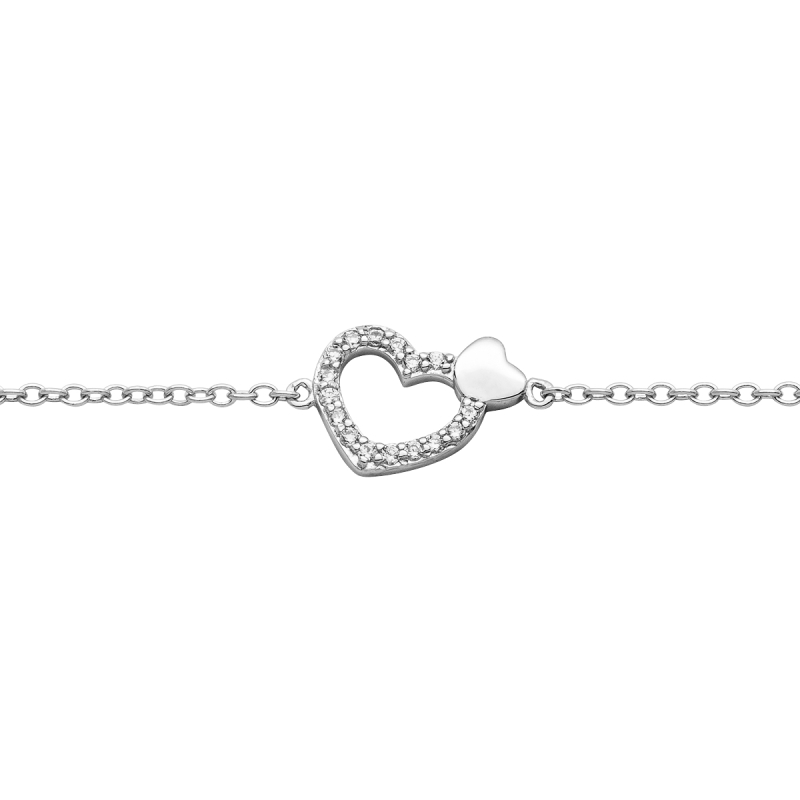 Silberarmband Herz, Damenarmband, 250759