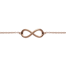 Silberarmband Infinity rosé, 250344